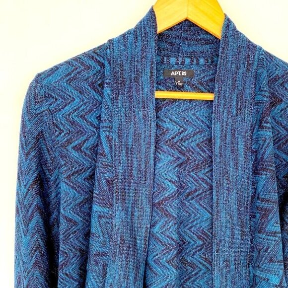 Apt. 9 open cardigan with a metallic touch, loose fitting - Picture 4 of 9